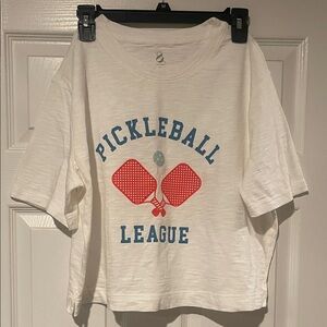 White Pickleball League Graphic T-Shirt